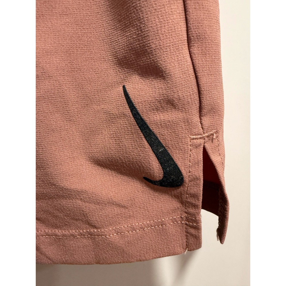 Nike Yoga Dri-FIT Shorts Womens Medium Rose Terracotta CZ9194-691 Athletic - Picture 5 of 5